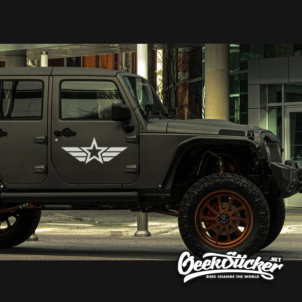 Водонепроницаемая Светоотражающая Виниловая наклейка для Jeep Cherokee Wrangler Renegade 2
