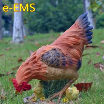 

Simulation Animal Hen Chicken Creative Resin Craftwork Statue Pastoral Style Villa Patio Balcony Decoration G2459