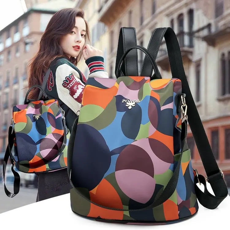 Fashion Anti-theft Women Backpacks Famous Brand Ladies Large Capacity Backpack High Quality Waterproof Oxford Women Backpacks 