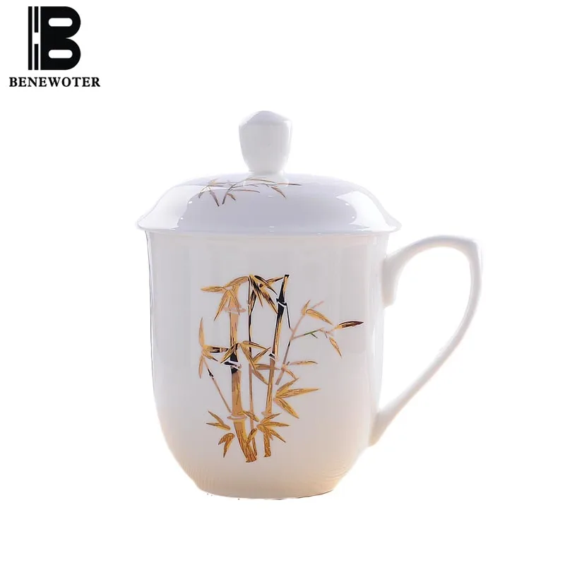 

800ml Creative Tea Cup with Lid Kit Hand Painted Ceramic Bone china Large Capacity Cup Drinkware Master Coffee Milk Mug for Gift