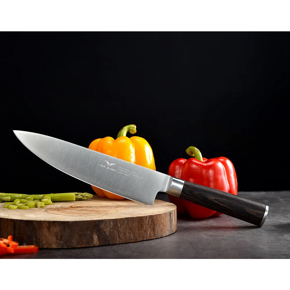 

WALLOP Kitchen Knife Chef Cutter High Carbon Steel Razor Sharp for Precise Cutting Chopping and Dicing Pakka Wood Handle