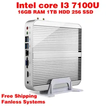 Мини-ПК Intel 7e Gen Кабы Lac Windows 10 i3 7100U 16 ГБ ОПЕРАТИВНОЙ ПАМЯТИ 256 ГБ SSD 1 ТБ HDD 300 М Wi-Fi TV Box Бесплатная Доставка usb 3.0 компьютер