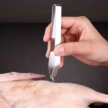 Новые щипцы для удаления рыбных костей из нержавеющей стали для меховых косточек для волос щипцы для выщипывания животных удаление пера щипцы для удаления рыбных костей кухонные инструменты