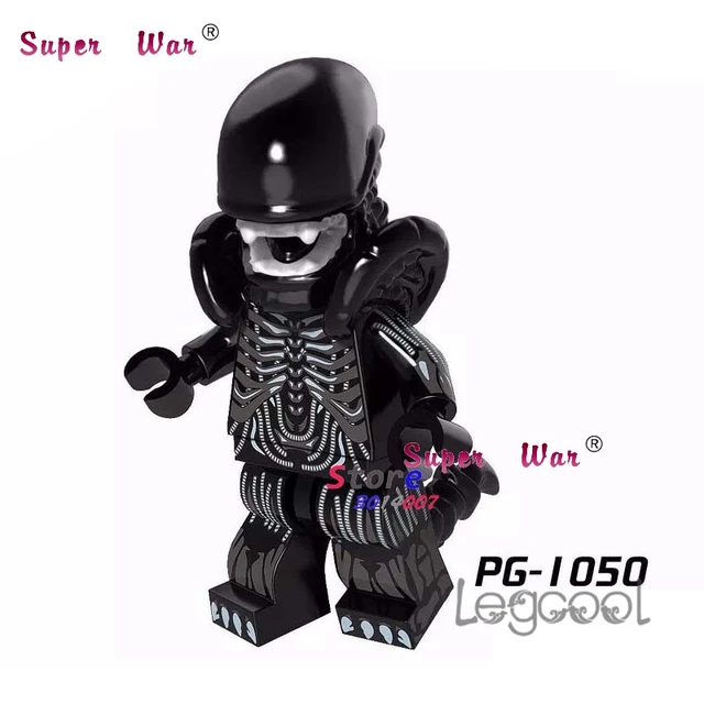 Cheap 1PCS model building blocks action figures starwars superheroes Zombie One-Eyed Alien Halloween learn diy toys for children gift