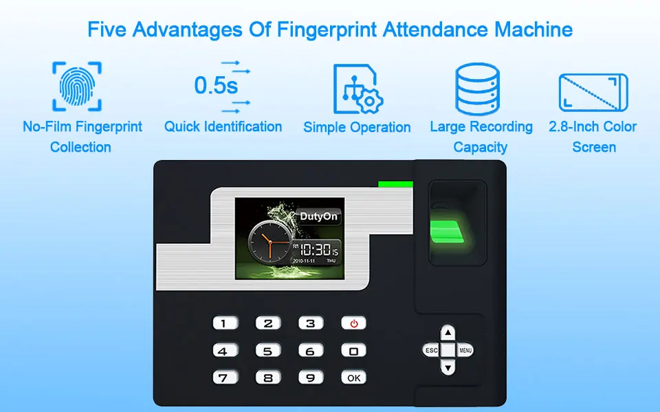 Fingerprint Time Attendance.