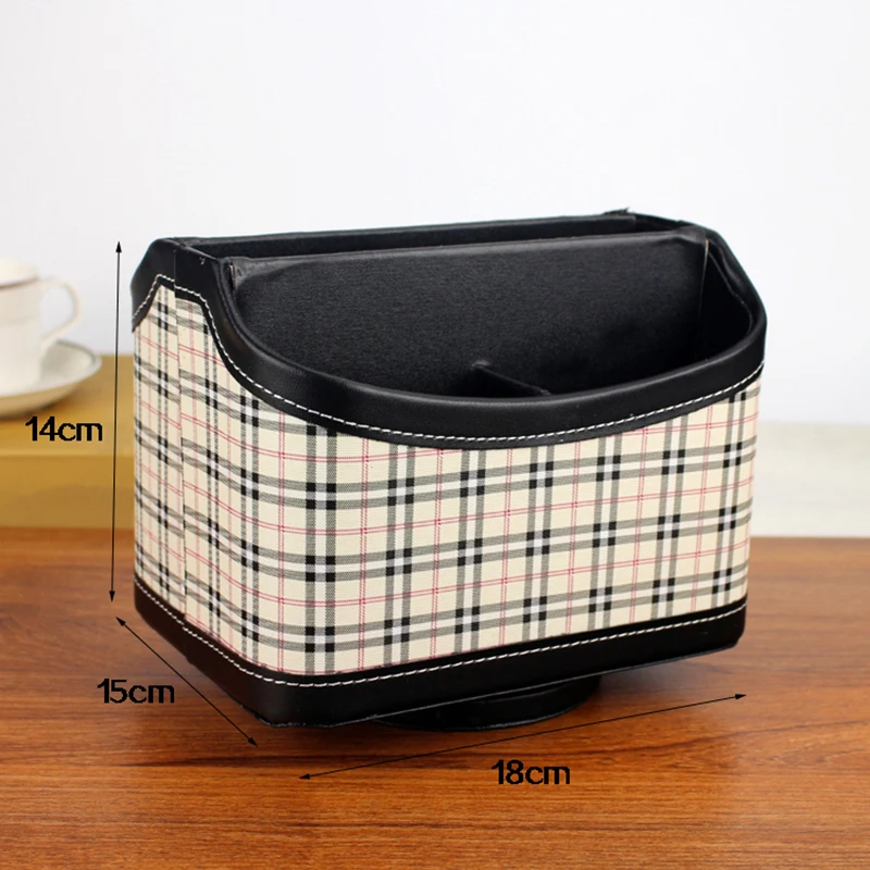 Free 360 Rotation Office Storage Box Leather Phone Makeup Cosmetic Remote Control Sundries Holder Desktop Articles Organizer Free 360 Rotation Office Storage Box Leather Phone Makeup Cosmetic Remote Control Sundries Holder Desktop Articles Organizer