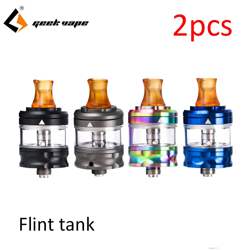 

2pcs Geekvape Flint MTL Tank 2ml Capacity with NS 1.6ohm Coil E-Cig MTL Vape Atomizer for Flint kit VS Zeus Dual