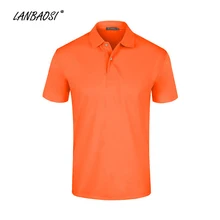 LANBAOSI спортивные флуоресцентные футболки поло однотонные крутые сухие дышащие топы для бега, велоспорта, фитнеса, тренировки для гольфа, тенниса