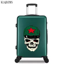 Klqdzms 20/22/24/26 дюймов в форме черепа шаблон дизайна чемодан на колесиках PC Carry-Ons проезд Чемодан Спиннер