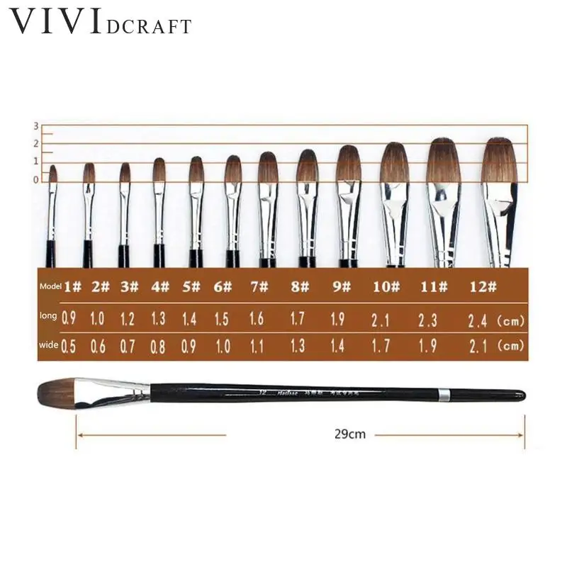 

6pcs/set Oil Brushes Weasel Hair Brush Paintbrush Tongue Peak Row Acrylic Paints Oil Paint Brush Set Drawing Art Supplies