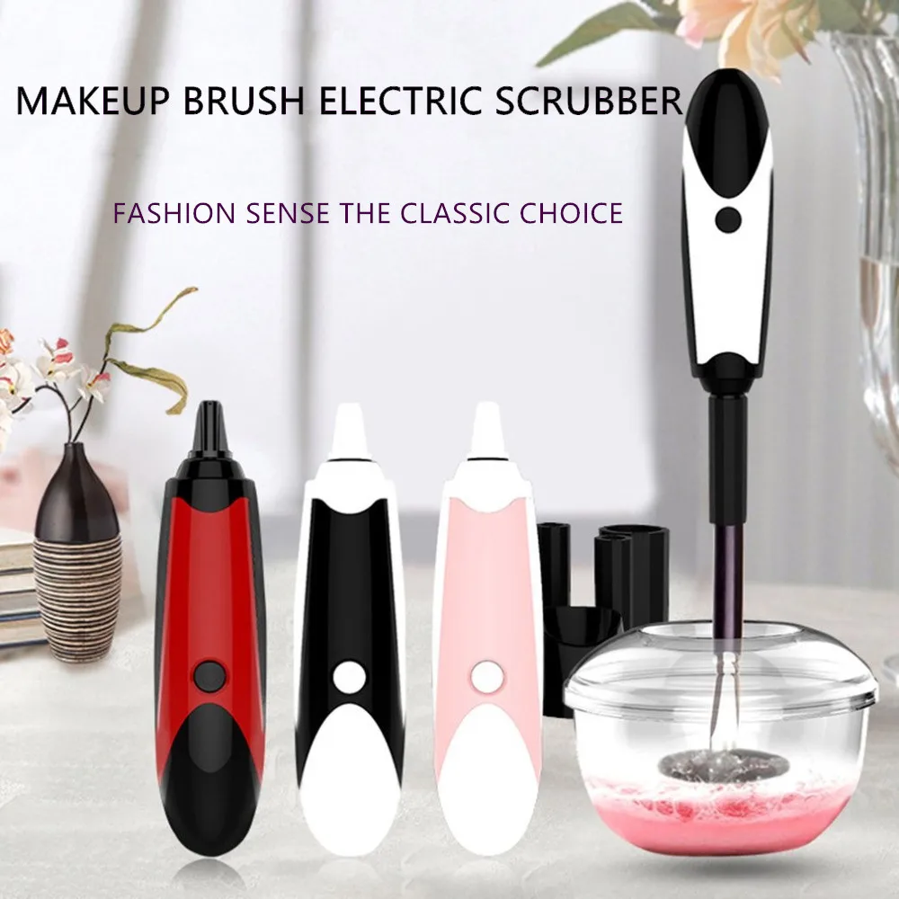 

Makeup brush cleaner Dryer USB charging Automatic Cleaning Dry Brush Tool three speed adjustable speed electric scrubber