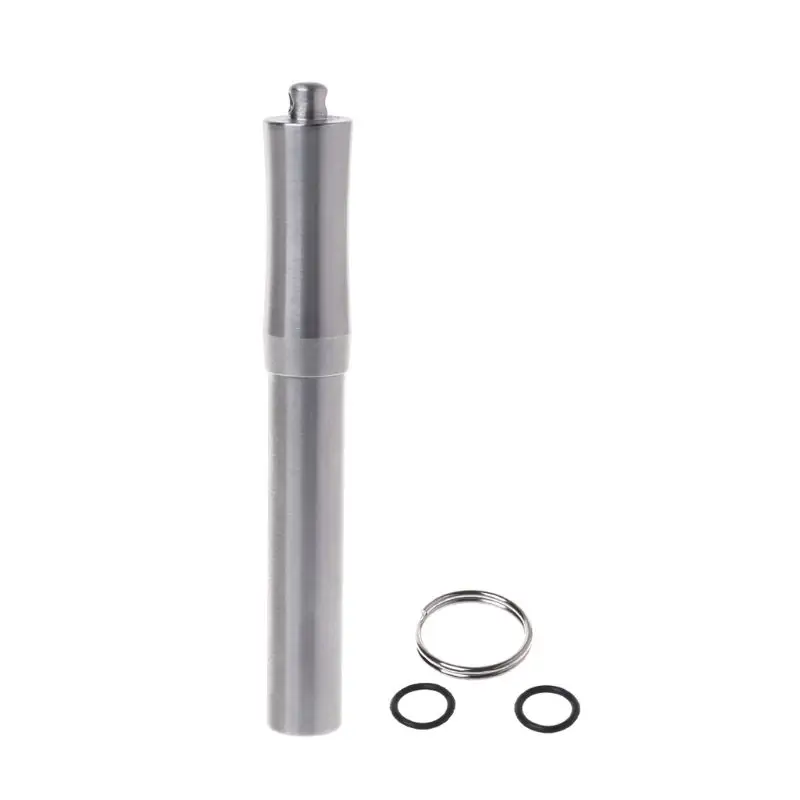 

1 Pc Stainless steel High-precision waterproof Portable Toothpick Holder Outdoor EDC Tool Waterproof Medicine Bottle Capsule