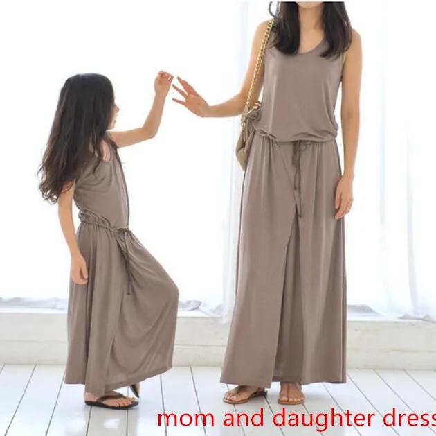 2016-New-Summer-Mom-and-Daughter-Dress-Matching-Mother-and-Daughter-Family-Clothes-Girls-and-Mom