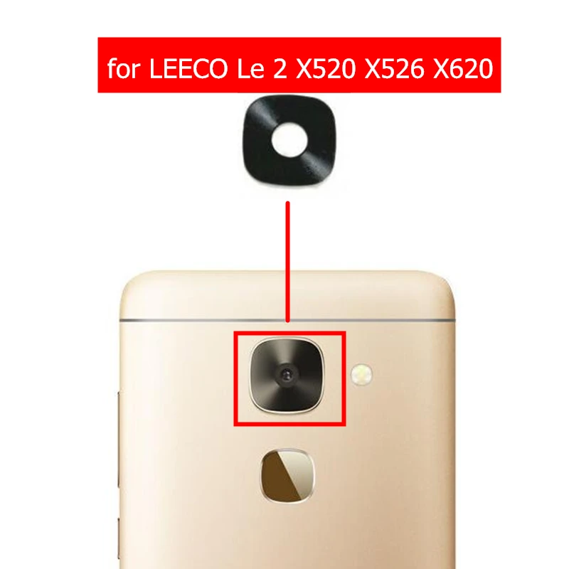 

2pcs for LEECO LETV Le 2 X520 X526 X620 Back Camera Glass Lens Back Rear Camera Glass Lens with Glue Replacement Repair Parts