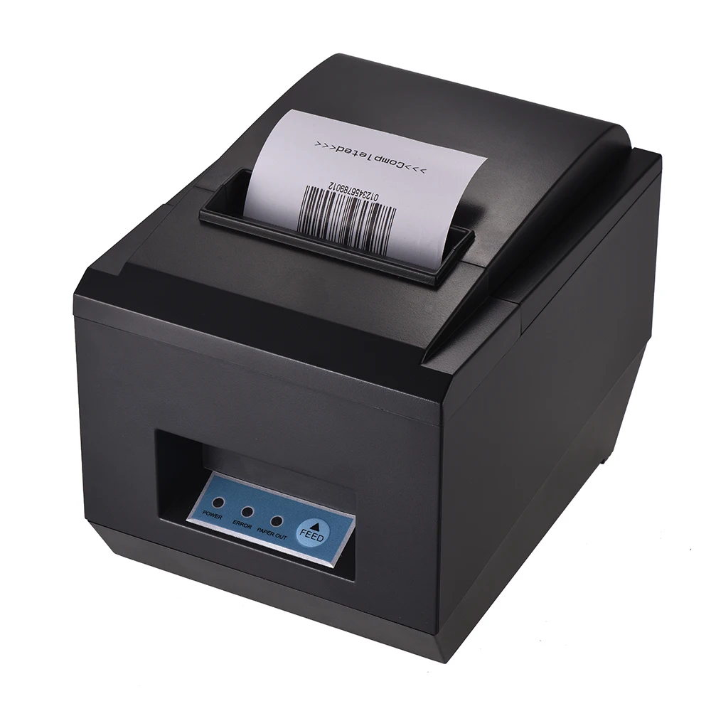 80mm BT Thermal Receipt Printer Auto Cutter Compatible with ESC/POS