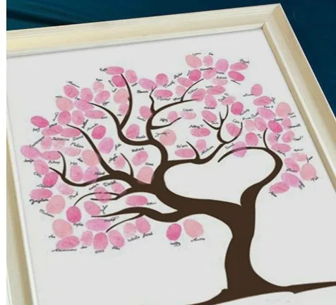 Online Wedding Fingerprint Tree Guest Book New Wedding Fingerprint Tree Guest Book New Signature Diy Souvenirs China
