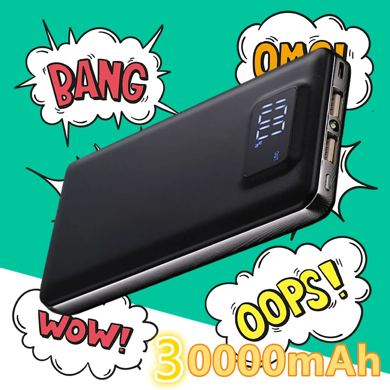 Soodoo для xiaomi 10000mAh lcd Quick Charge 3,0 2 USB power Bank для iPhone XM 8 7 6 huawei зарядное устройство Powerbank QC3.0