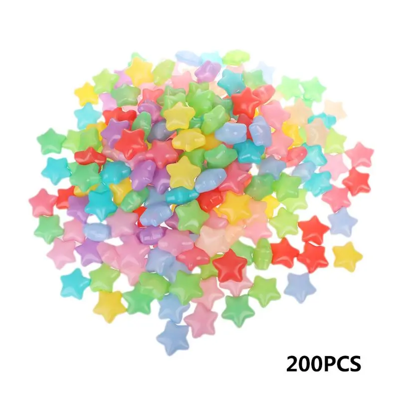 

200PCS Pentagram Colorful Ball Fun Ball Soft Plastic Star Shape Ocean Ball Baby Kid Toy Swim Pit Toy
