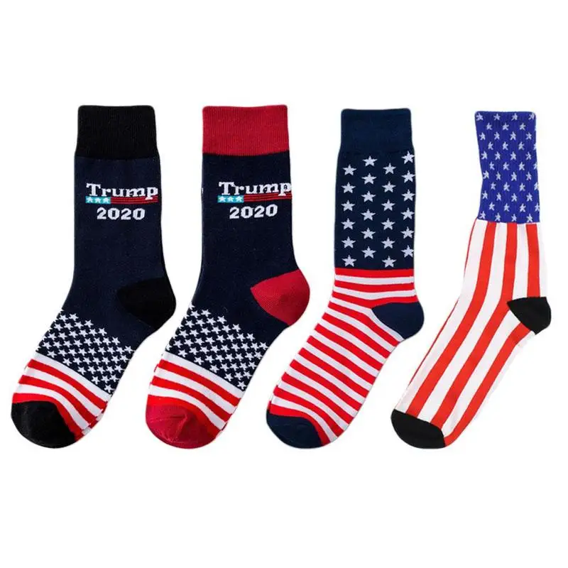 

Donald Trump President Socks 2020 Make America Great Again Republican Stocking Star Stripe Socks