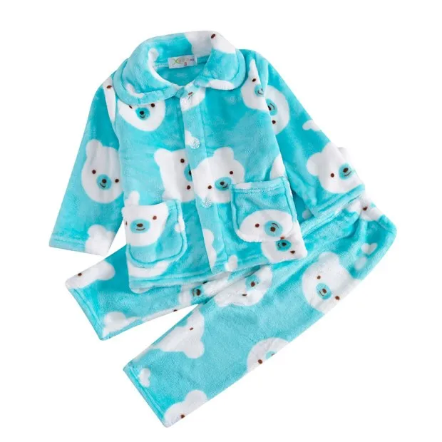 Kids Pajamas Winter Blanket Sleeper Set Nightwear /Sleepwear Sets Baby Girl Children Clothes | Детская одежда и обувь