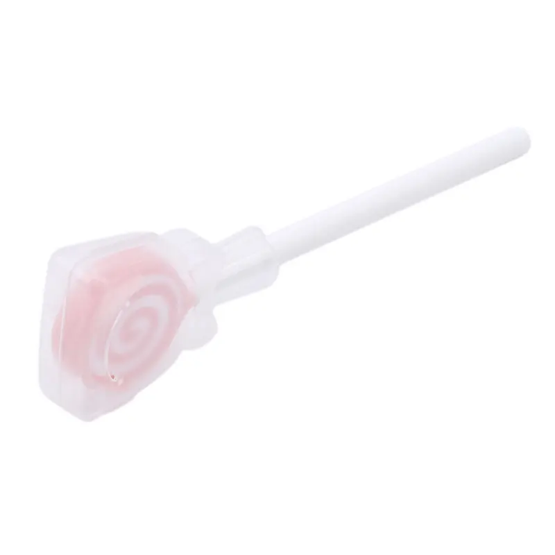 Уход за ребенком Рождественский подарок для малышей леденец детская Силиконовая зубная щетка для малышей щетка для чистки языка детский скребок для чистки языка - Цвет: Pink