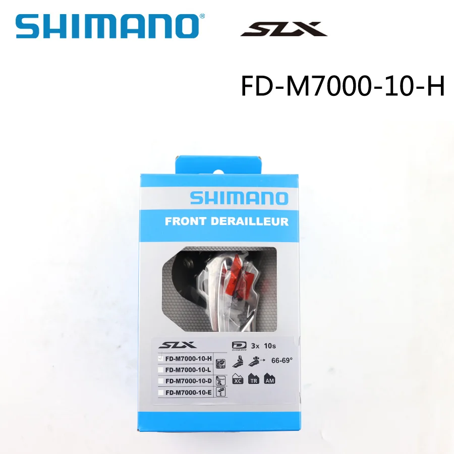 SHIMANO SLX FD-M7000 передний переключатель 3x10 Скорость Оригинальная коробка MTB переключатели M7000-10-H/M7000-10-D/M7000-10-E велосипед Запчасти