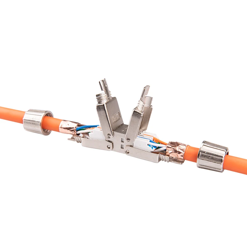 Connection-Box Extension-Connector Junction-Adapter Cat7-Cable Cat6a Full-Shielded-Toolless