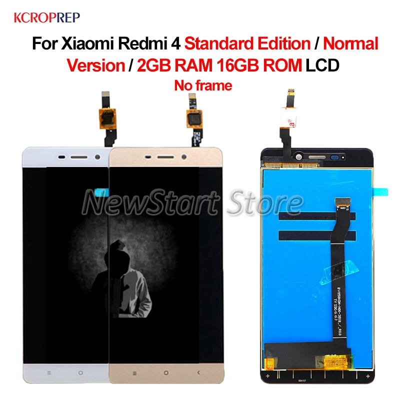Для Xiaomi Redmi 4 Standard Edition 2 Гб ОЗУ 16 ПЗУ ЖК-дисплей сенсорный экран 5 0 дюйма без рамки