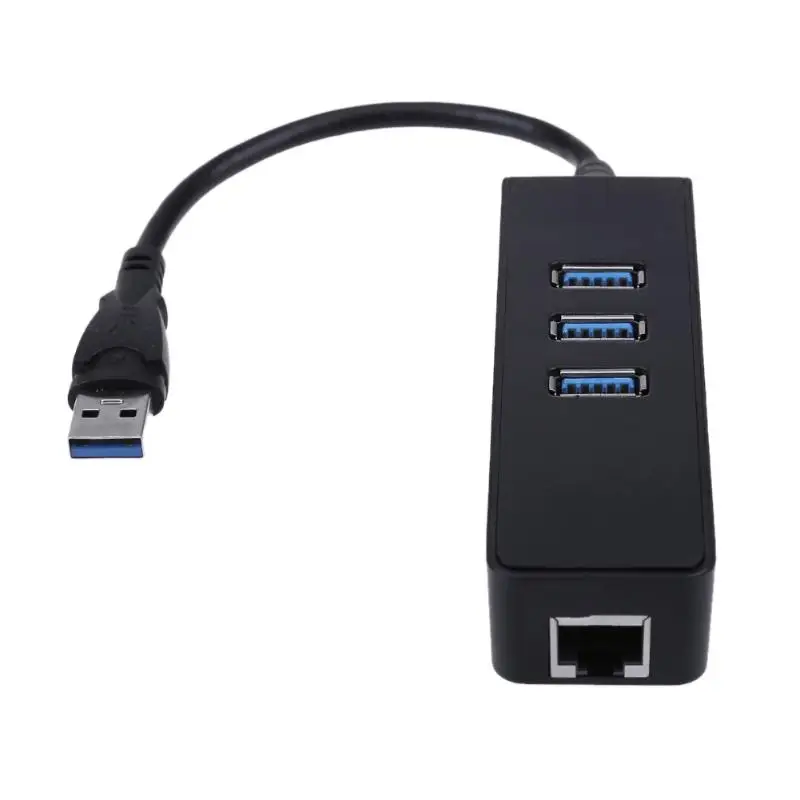 Высокая Скорость 1000 Мбит/с USB3.0 Порты и разъёмы Сетевой Карты с 3xusb3. 0 и RJ45 Женский Порты и разъёмы концентратор USB разветвитель центром