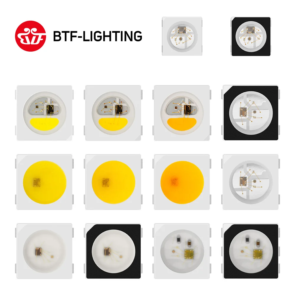 Индивидуально адресуемый светодиодный чип пикселей WS2812B/SK6812/SK9822/WS2813 RGB/RGBW //