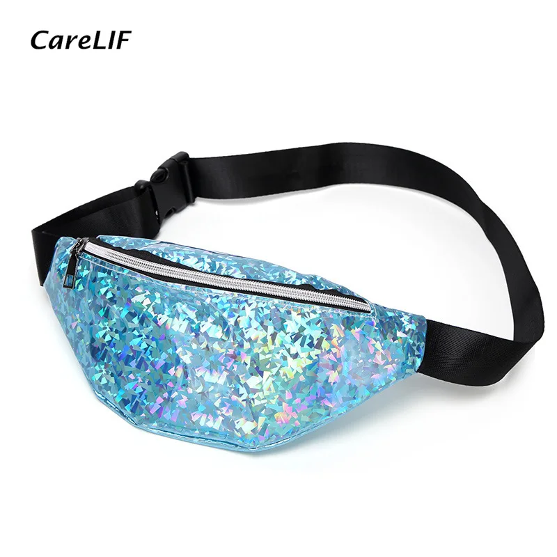 

PVC Fanny Bag Leisure Women Unisex Waist Bag Money Cell Phone Bags Waist Pack Fanny Packs