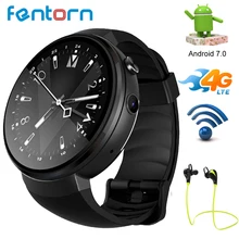 Fentorn LEM7 Smart Watch Android 7.1.1 Smartwatch 4G LTE Network Support Wifi Bluetooth Smartwatch Phone 1GB + 16GB Memory