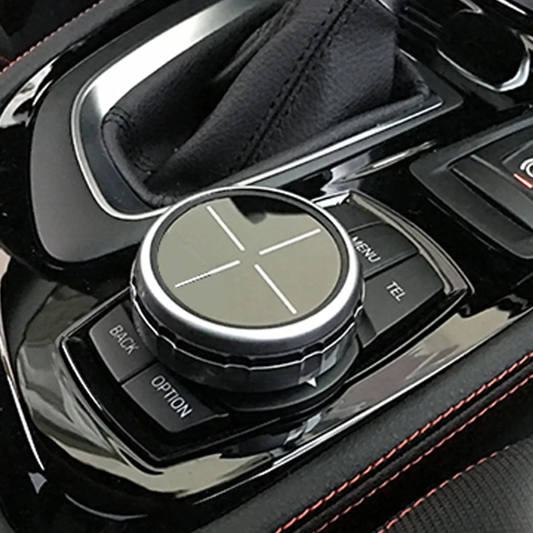 Автомобильный мультимедийный кнопки крышка м эмблемы наклейки для BMW X1 X3 X5 X6 F30 E90