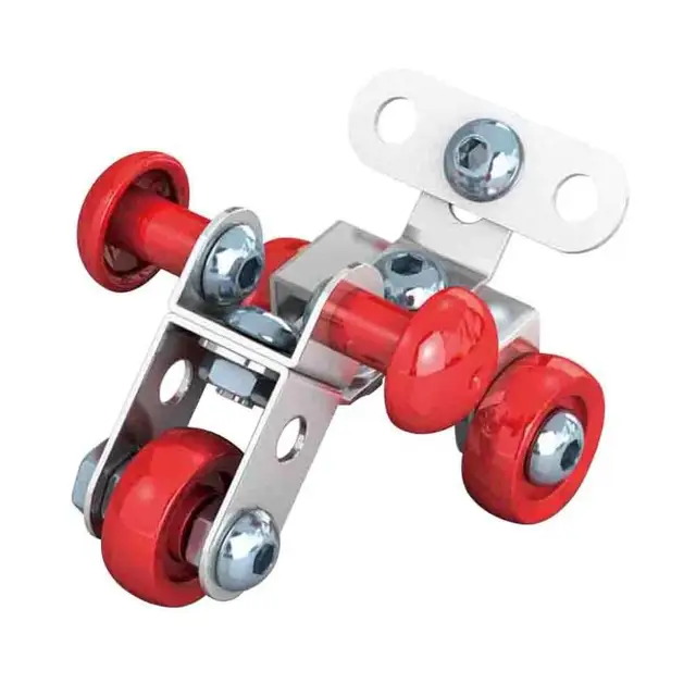 Metal Assembled DIY Toy Kit Three Wheel Racing Car Model Kid Education Giftin Model Building