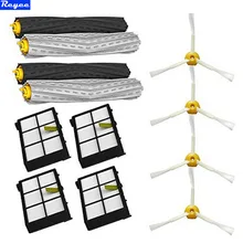 2 Debris Extractor brush 4 HEPA Filter 4 SideBrush Kit For iRobot Roomba 800 870 880