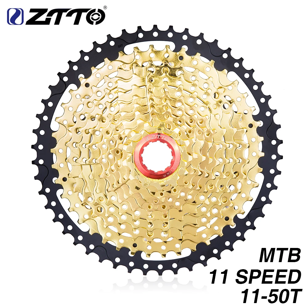 ZTTO 11 S 11-50T SL Черное золото кассета MTB 11 скорость ЗОЛОТОЙ ШИРОКИЙ коэффициент свободного хода горный велосипед части для K7 XO1 XX1 m9000