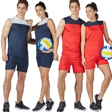Новинка, пара стильных спортивных костюмов voleibol camisa, женская и Мужская спортивная одежда для пляжа, волейбола, трикотажная форма