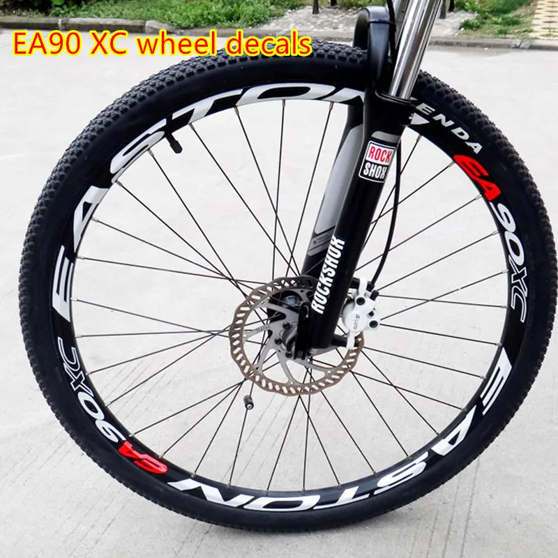 EA90XC Набор наклеек колеса велосипед 26/27,5/29 дюймов колеса Горный велосипед набор для обода колеса наклейки отражающие наклейки пленка