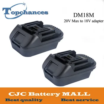 

2PCS 20V To 18V Battery Convertor Adapter DM18M For Dewalt For Mikwaukee to Li-Ion Charger For MAKITA BL1830 BL1850 Batteries