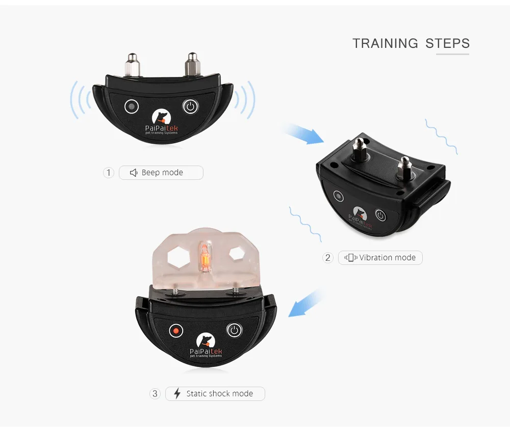 PaiPaitek PD520 Rechargeable Remote Dog Training Shock Collar