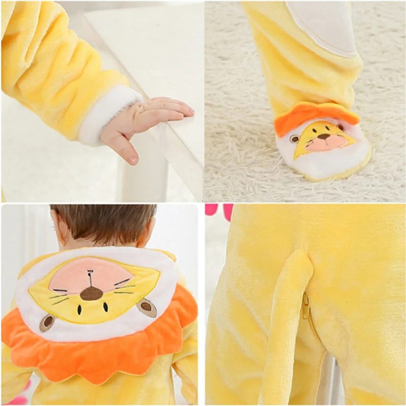 Peleles de bebé recién nacido dibujos animados Animal invierno Bebé niño niña overoles navidad regalo Coral polar Pijama ropa de bebe recem nascido Peleles de bebé recién nacido dibujos animados Animal invierno Bebé niño niña overoles navidad regalo Coral polar Pijama ropa de bebe recem nascido