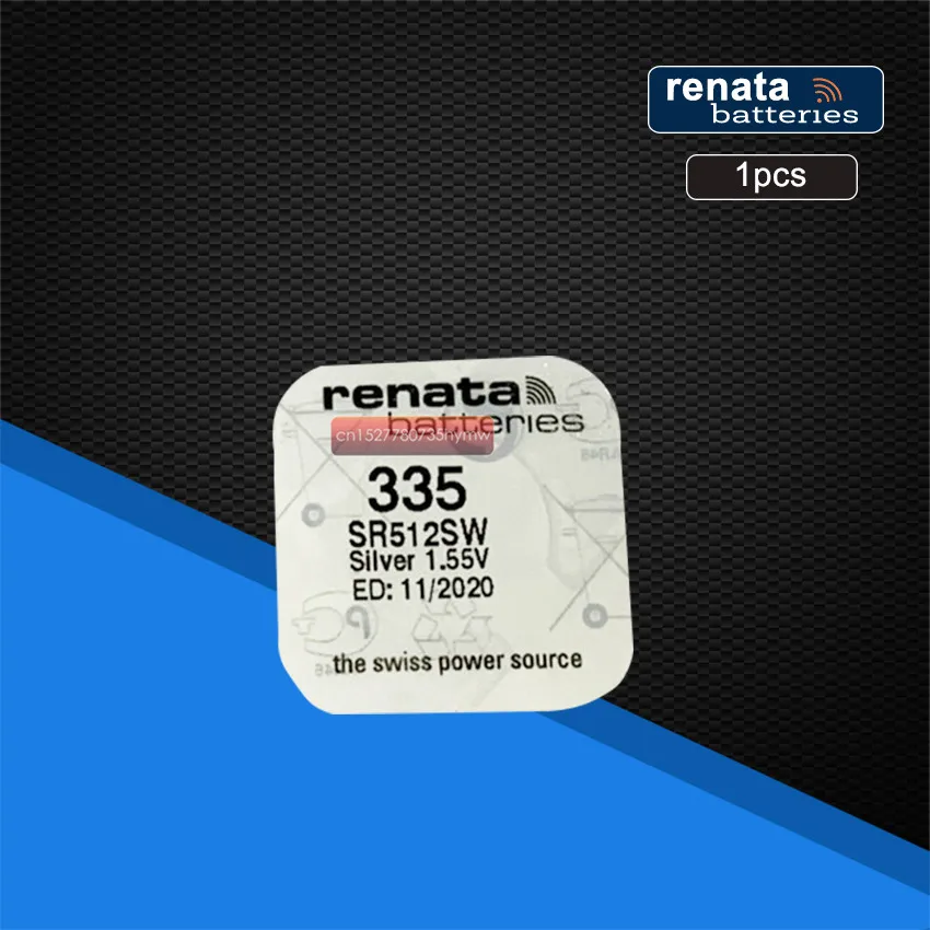 1 шт. в упаковке оригинальные Renata Швейцарский аккумулятор 335 SR512SW 55 V для