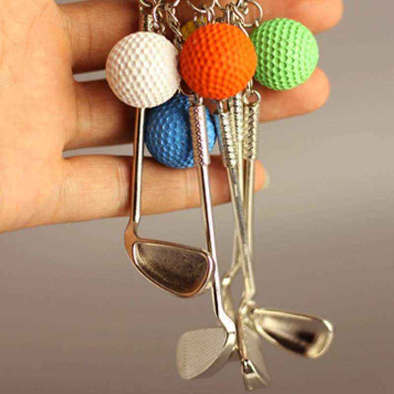Golf Ball Key Chain Key Holder Golf Keychain Cute Key Ring For Women Portachiavi Chaveiro Llaveros Hombre Bag Charm