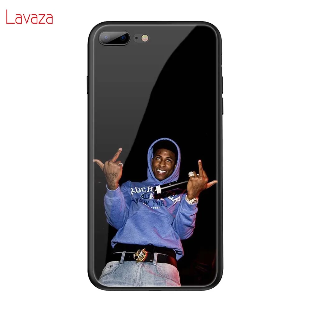 Lavaza Youngboy никогда не сломался снова закаленное стекло TPU чехол для iPhone 6 6S 7 8 Plus 5 5S SE XR X XS 11 Pro MAX чехол - Цвет: TG20