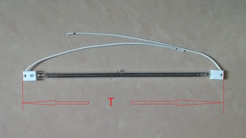 710 мм 1000 Вт дальняя инфракрасная электротермическая пленка, лампа из углеродного волокна, ИК нагревательный элемент, Инфракрасная тепловая трубка отражатель