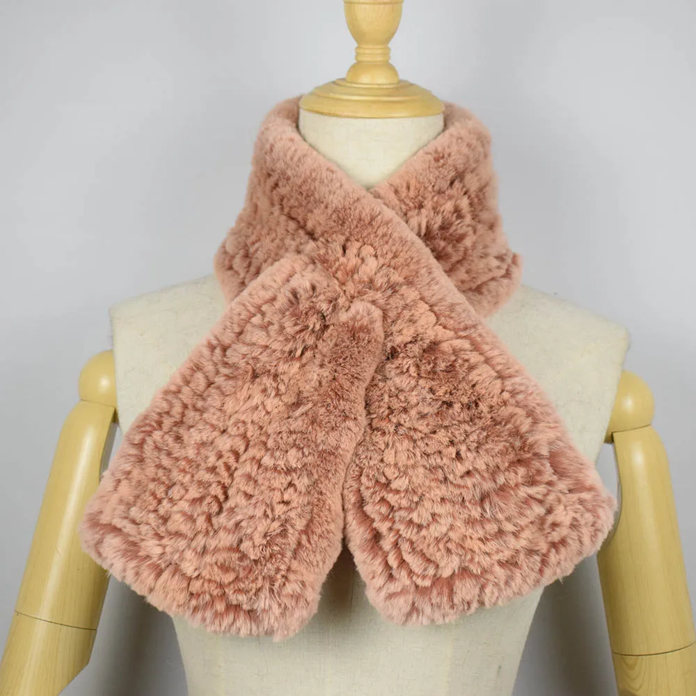 rex rabbit fur scarf short 13