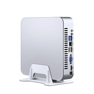 Новейшая акция с 2 * COM безвентиляторный мини-ПК Поддержка windows HDMI VGA dual LAN 8 г Barebone мини-ПК Intel i3 4030U мини-ПК