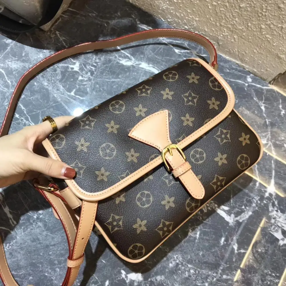 

2019 Leather Bags For Women Luxury Brand Bag Crossbody Shoulder Flower Stachels Handbag