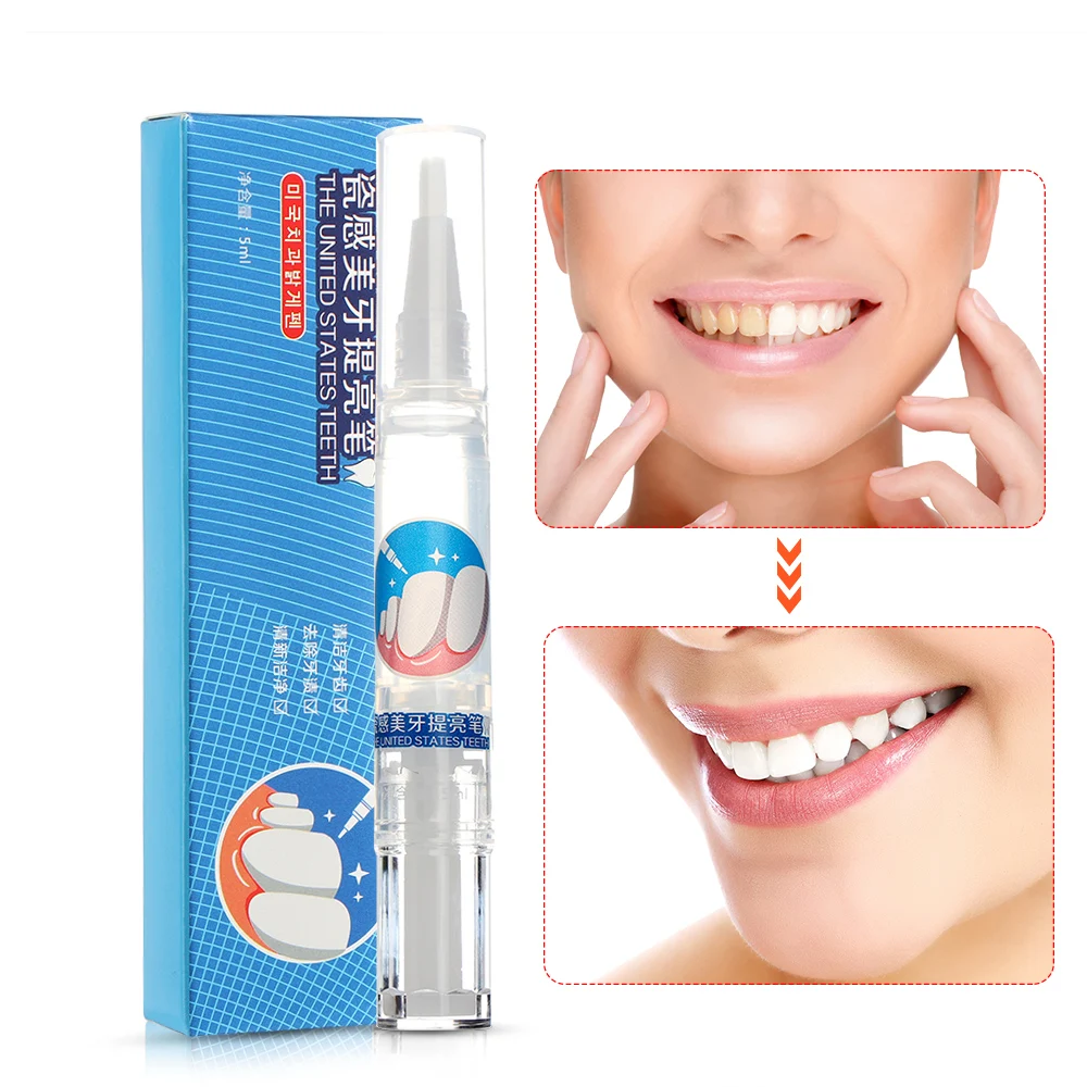 Teeth Whitening Pen Gel Strips Bleach Stain Remover Tooth Gel Instant