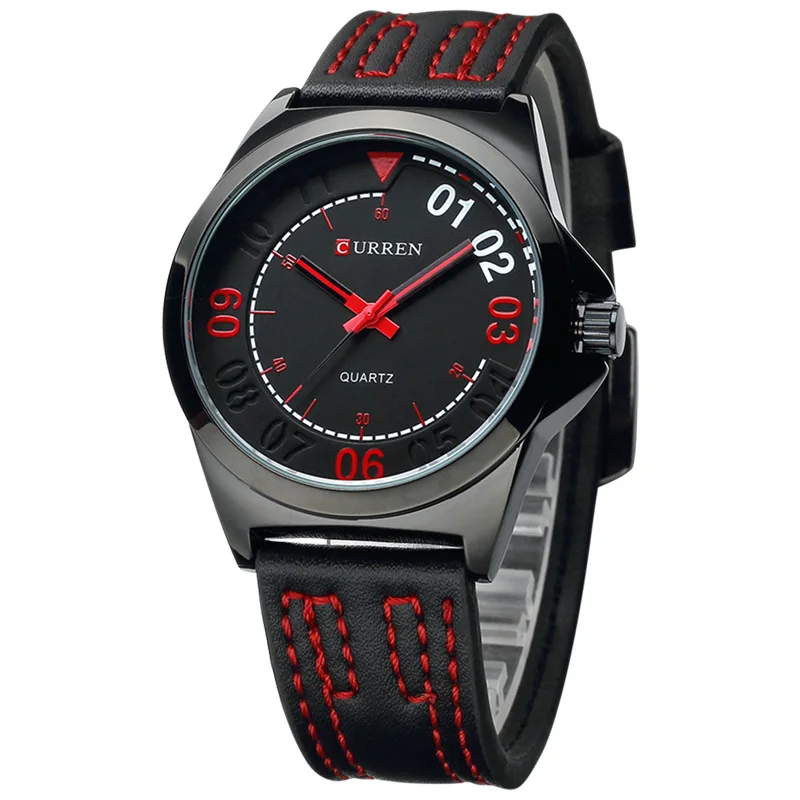 

2018 CURREN Brand Casual Men's Watches Leather Waterproof Simple Joker Fashion Quartz Watch Men Sport Military Army Wristwatc